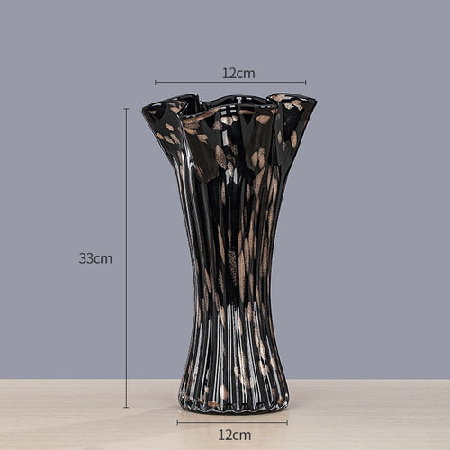 Affordable Luxury Home Decor Vase Transparent Glass Decorative Ornament